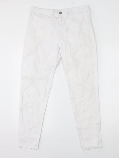 denim 1982 Womens White   Skinny Jeans Size 16 L26 in