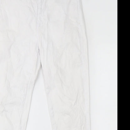 denim 1982 Womens White   Skinny Jeans Size 16 L26 in