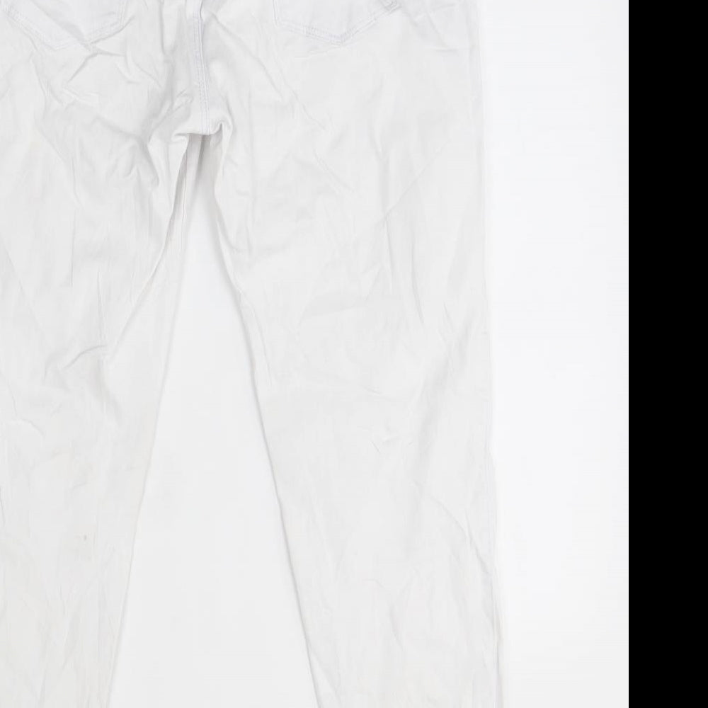 denim 1982 Womens White   Skinny Jeans Size 16 L26 in