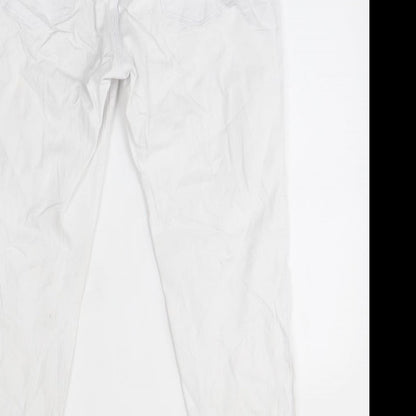 denim 1982 Womens White   Skinny Jeans Size 16 L26 in