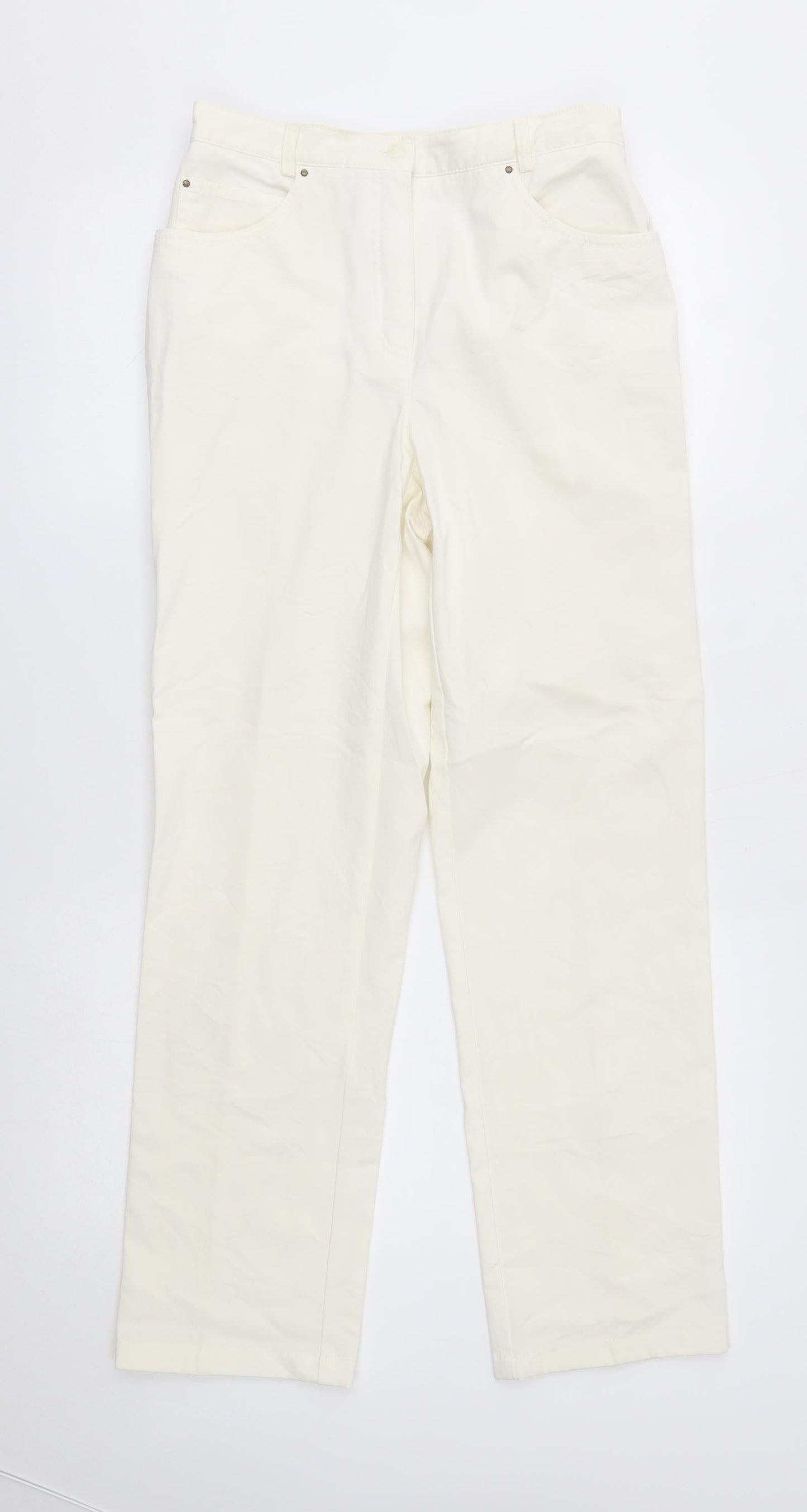 Walbusch Womens Ivory   Straight Jeans Size 28 in L29 in