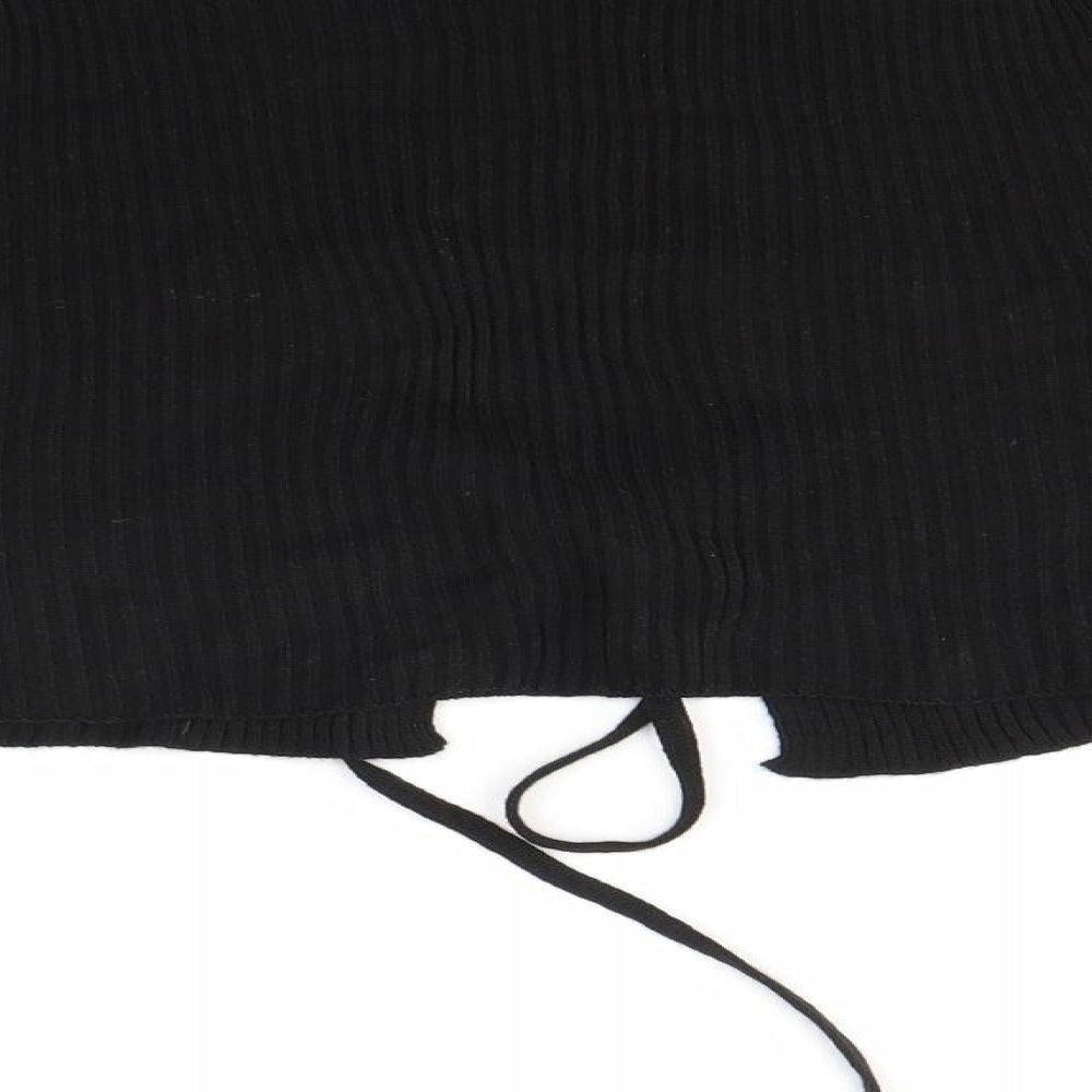 Womens UK Size M Nasty Gal Black Cardigan Jumper