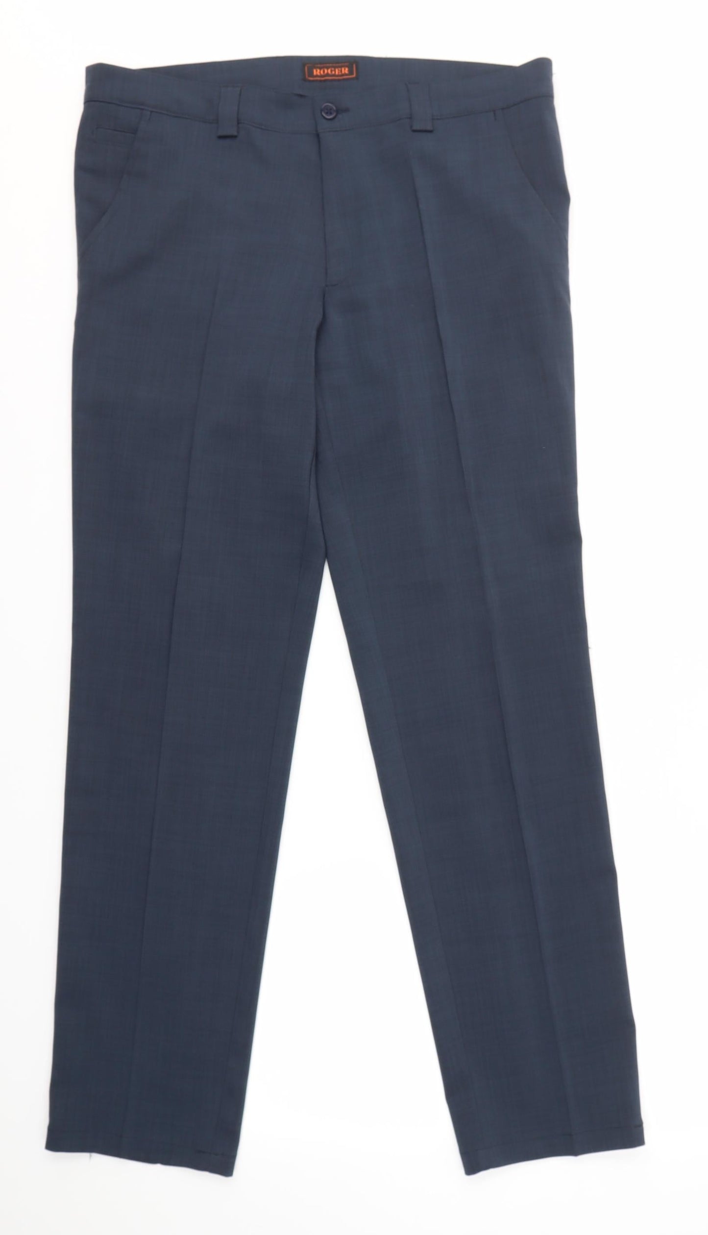 Roger Womens Blue   Dress Pants Trousers Size 16 L32 in