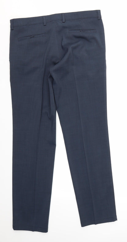 Roger Womens Blue   Dress Pants Trousers Size 16 L32 in