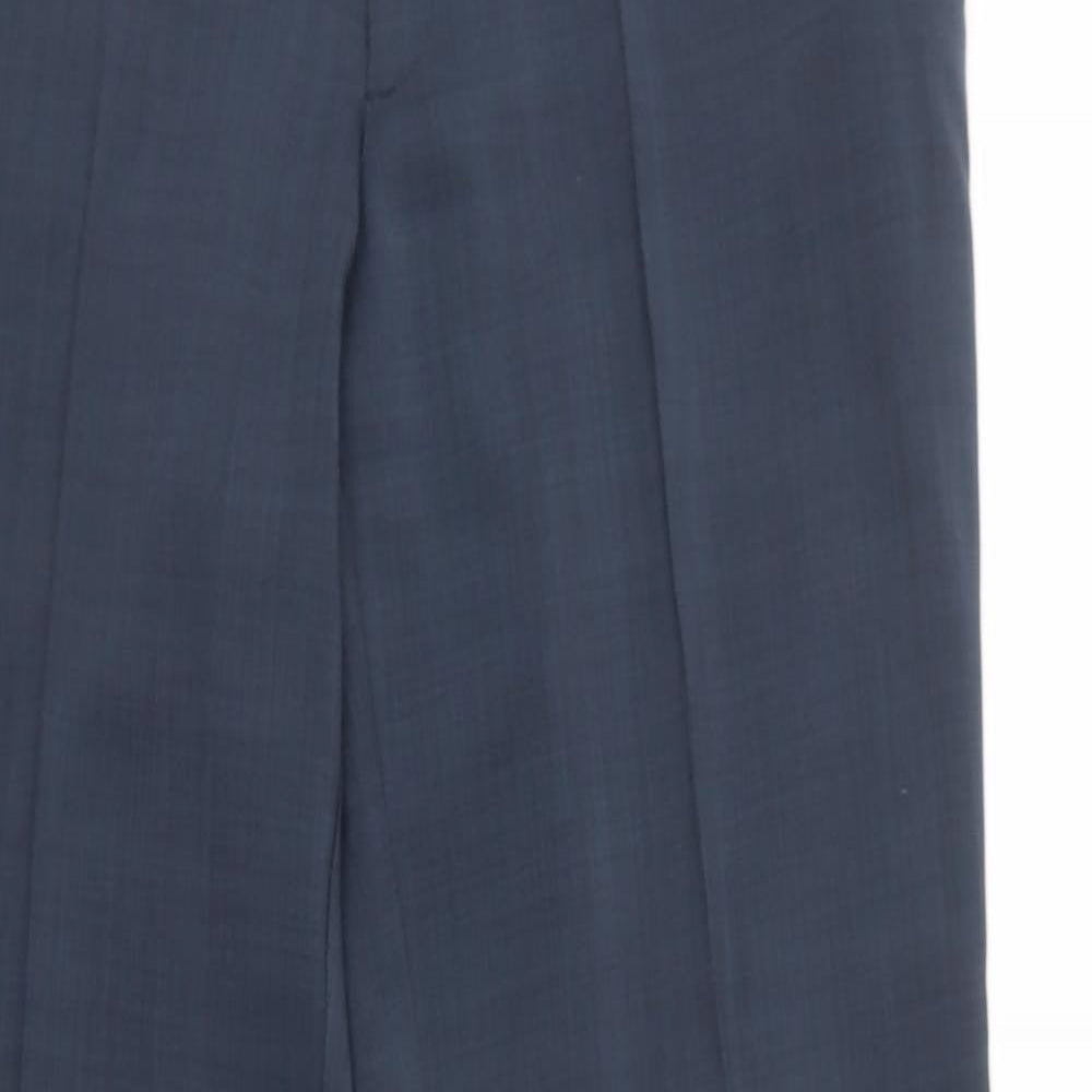 Roger Womens Blue   Dress Pants Trousers Size 16 L32 in