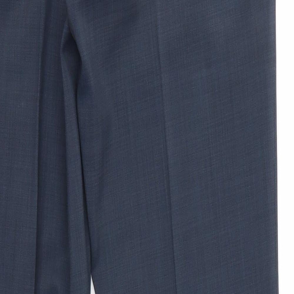 Roger Womens Blue   Dress Pants Trousers Size 16 L32 in