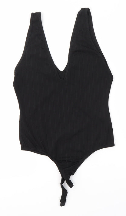 Boohoo Womens Black   Bodysuit One-Piece Size 12