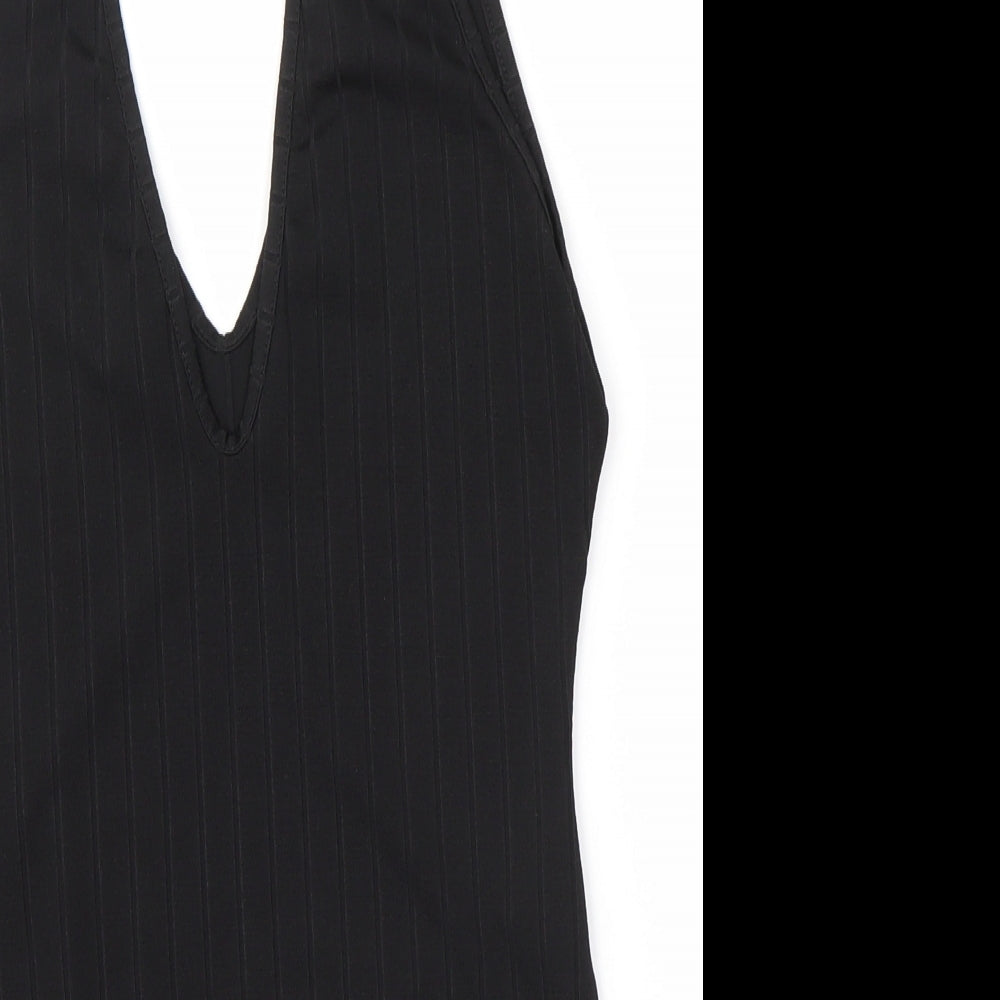 Boohoo Womens Black   Bodysuit One-Piece Size 12