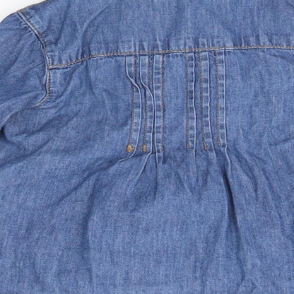 Baby Club Baby Blue   Basic Blouse Size 12 Months