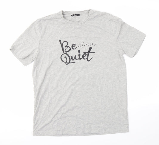 SheIn Womens Grey   Basic T-Shirt Size L