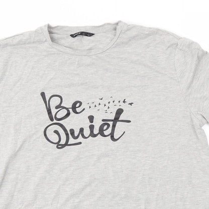 SheIn Womens Grey   Basic T-Shirt Size L