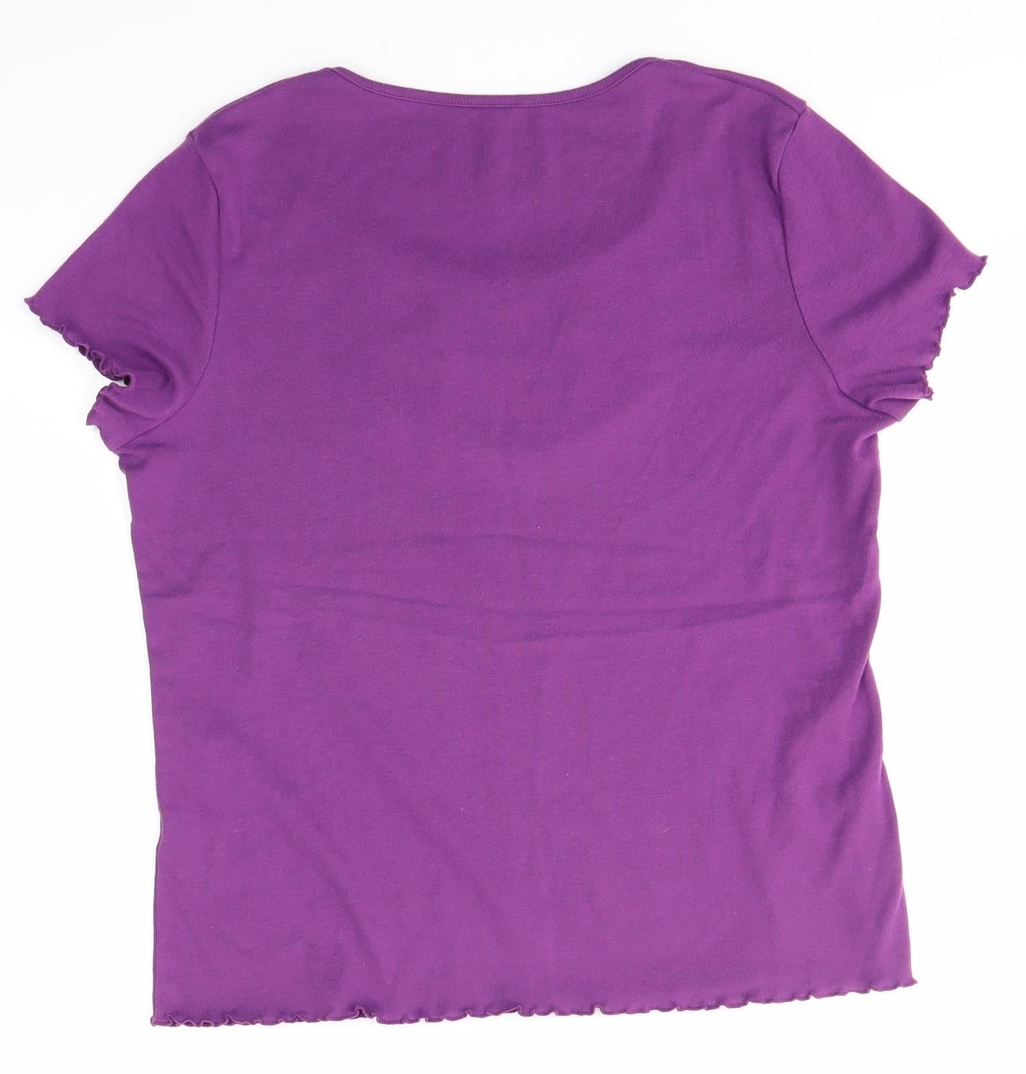 Womens UK Size M BM Purple Basic Blouse
