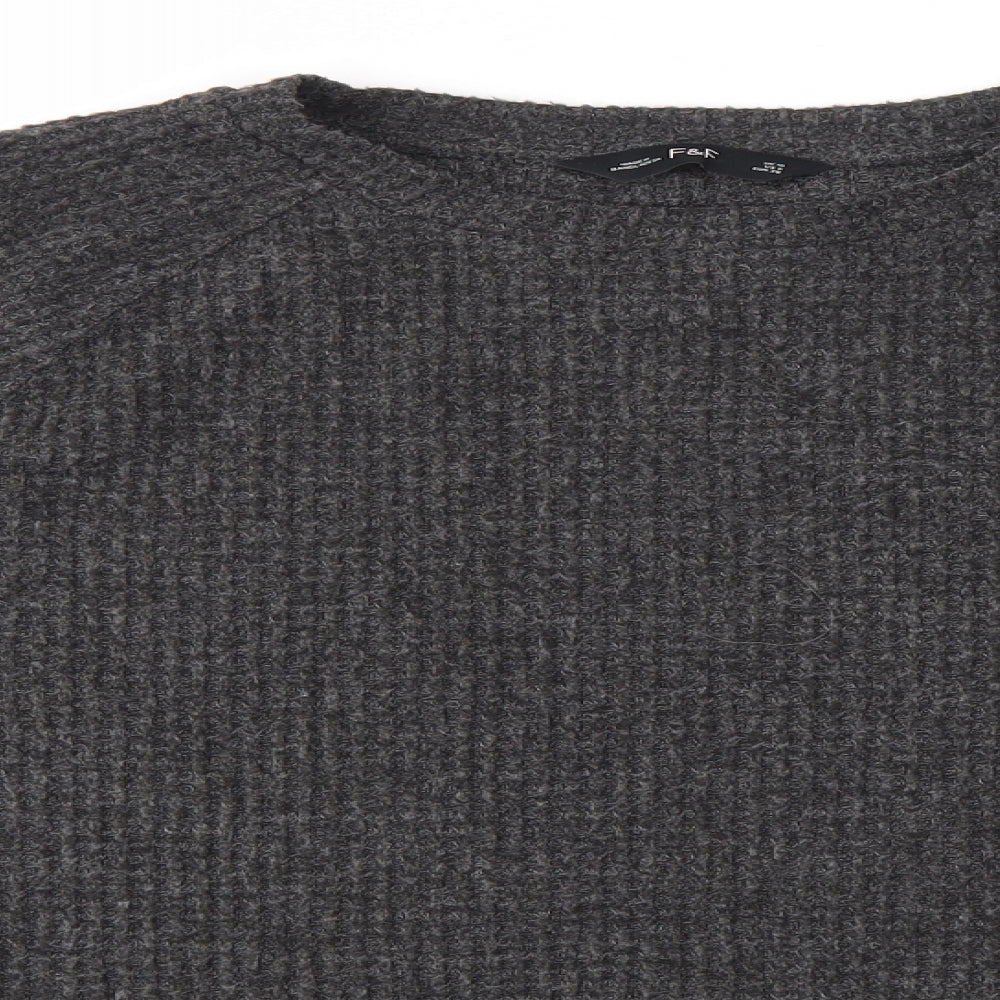 F&F Womens Grey   Pullover Jumper Size 10