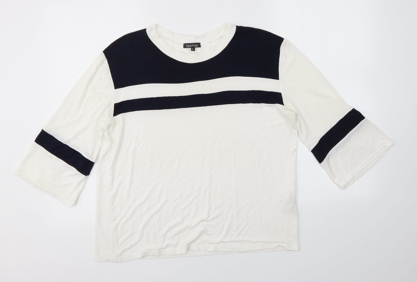 Boohoo Womens Multicoloured   Basic Blouse Size L