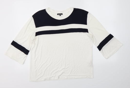 Boohoo Womens Multicoloured   Basic Blouse Size L