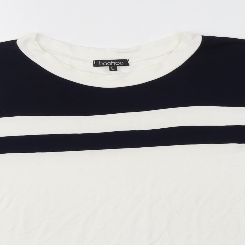 Boohoo Womens Multicoloured   Basic Blouse Size L