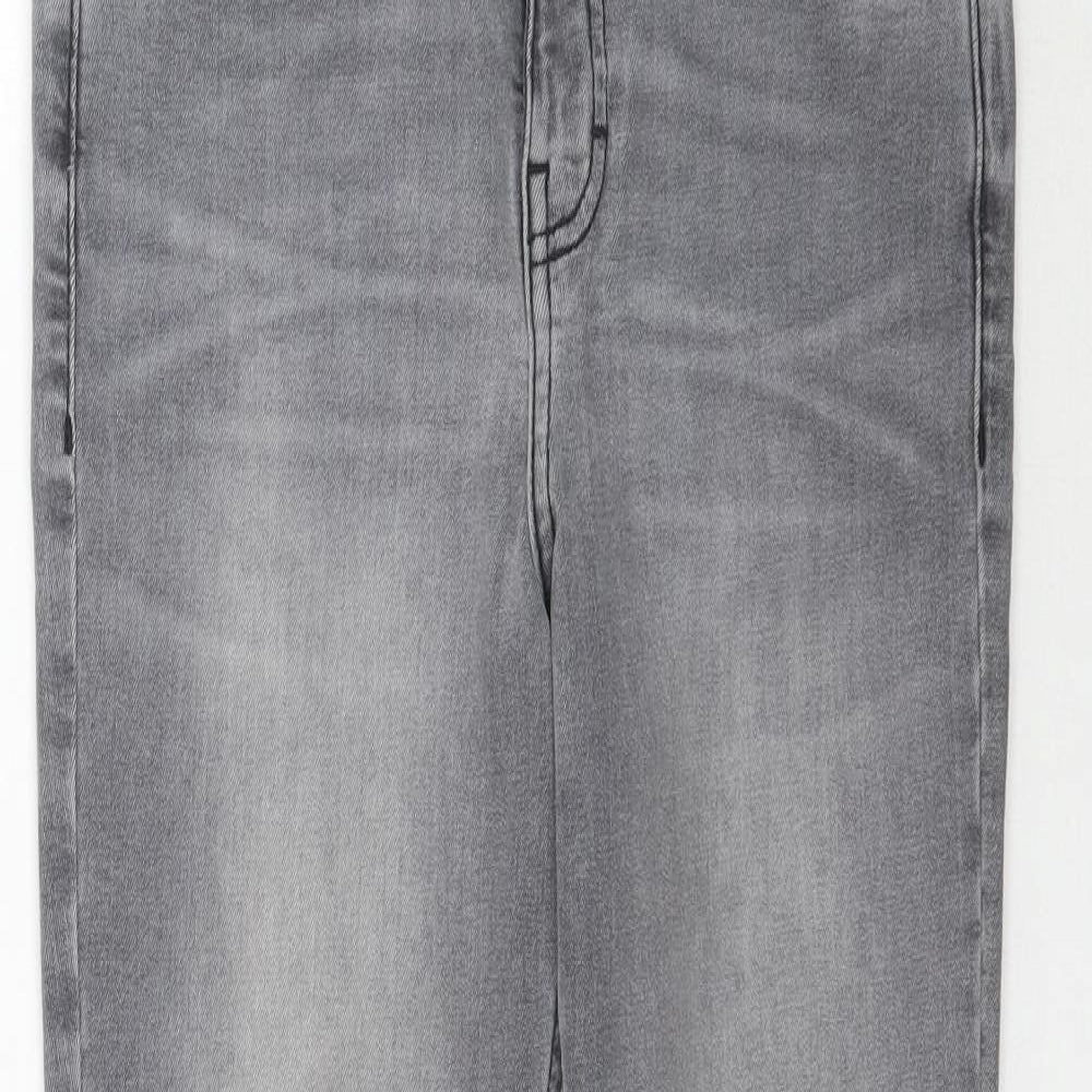 Topshop Womens Grey  Denim Skinny Jeans Size 28 L24 in