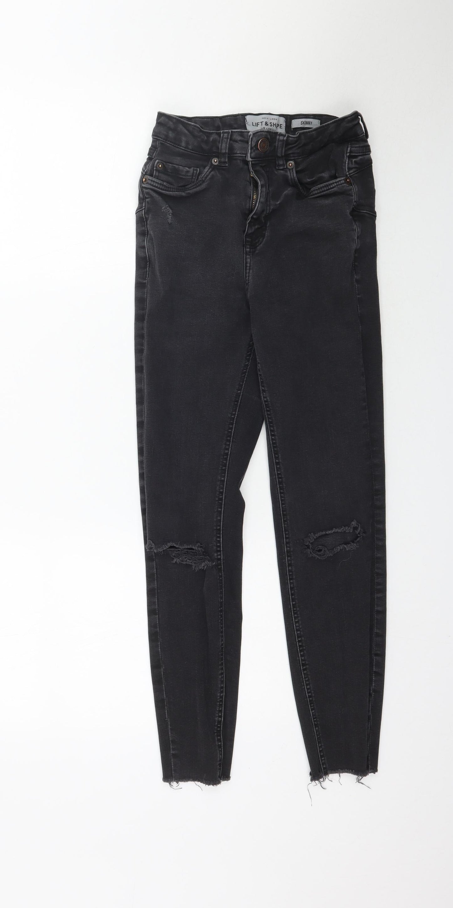 New Look Womens Black  Denim Skinny Jeans Size 8 L26 in