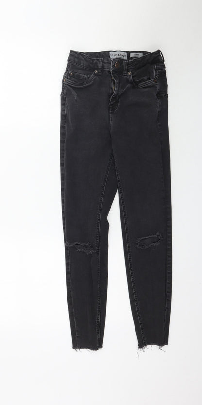 New Look Womens Black  Denim Skinny Jeans Size 8 L26 in