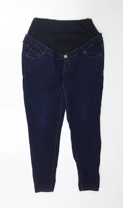 Blooming Marvellous Womens Black  Denim Skinny Jeans Size 14 L28 in