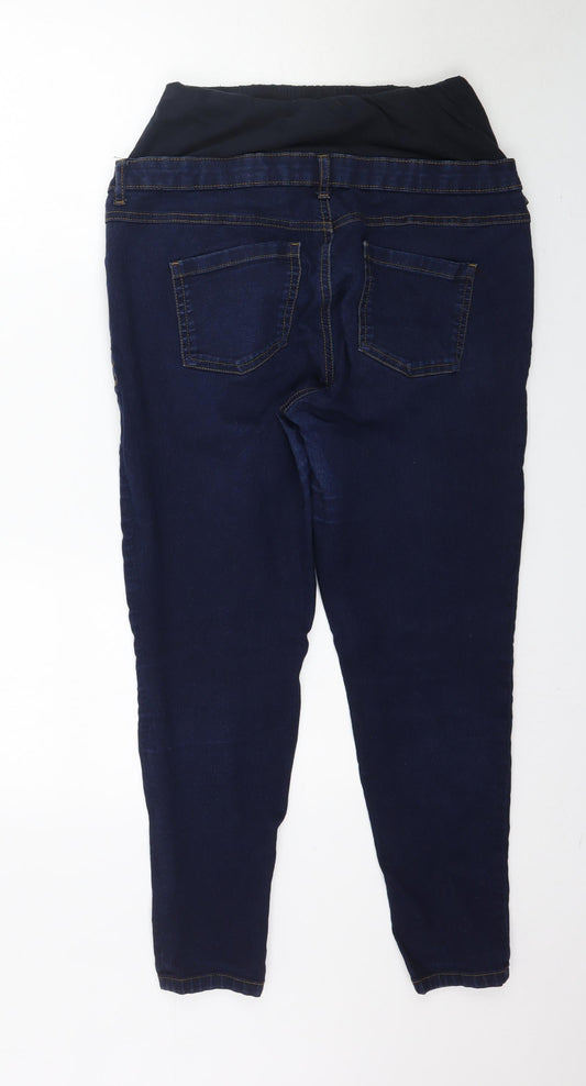 Blooming Marvellous Womens Black  Denim Skinny Jeans Size 14 L28 in