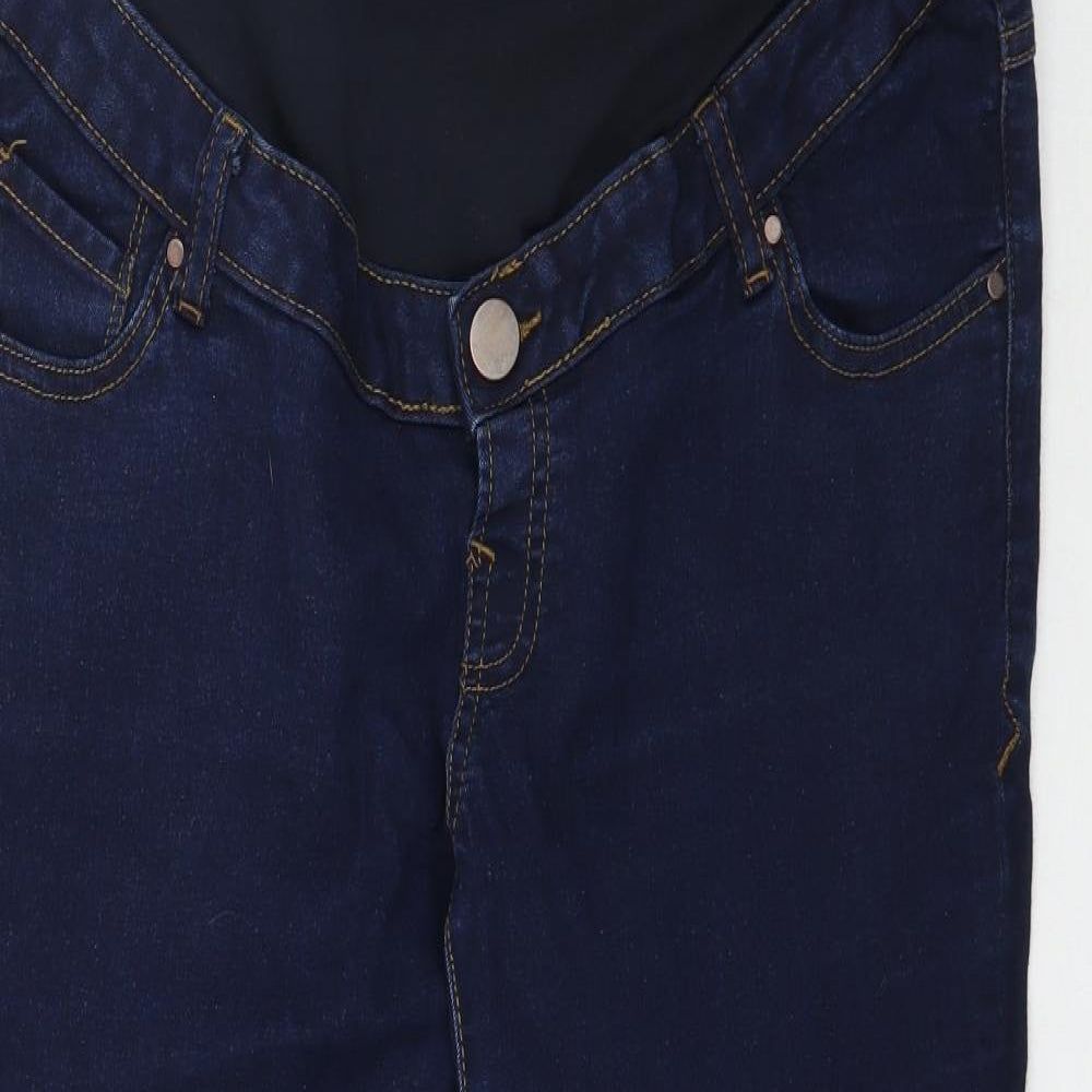 Blooming Marvellous Womens Black  Denim Skinny Jeans Size 14 L28 in