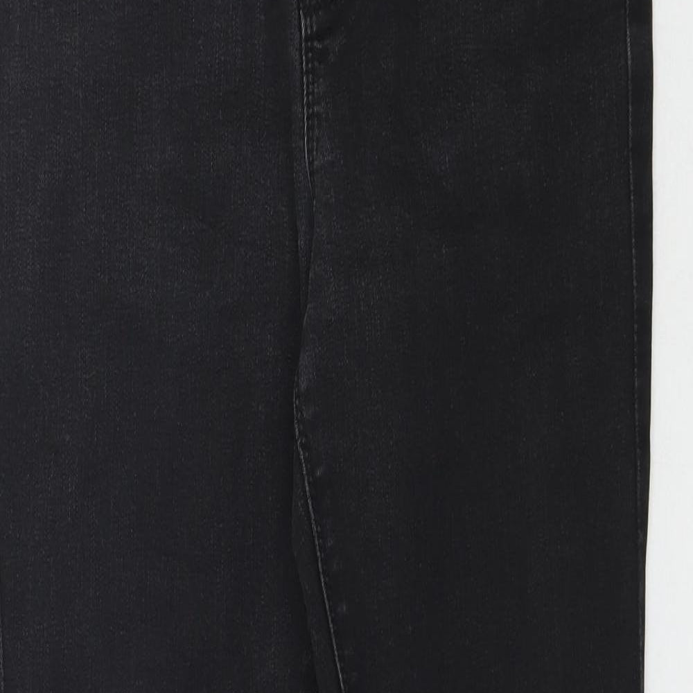 Denim Co. Womens Black  Denim Skinny Jeans Size 12 L30 in