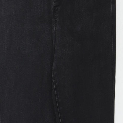 Denim Co. Womens Black  Denim Skinny Jeans Size 12 L30 in