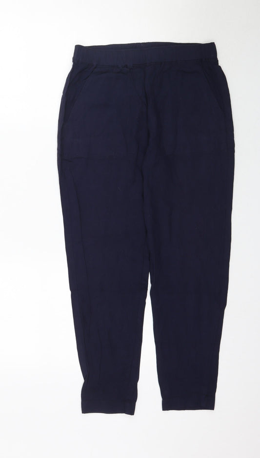 Womens UK Size 32 in Preworn Regular Fit  Blue Trousers