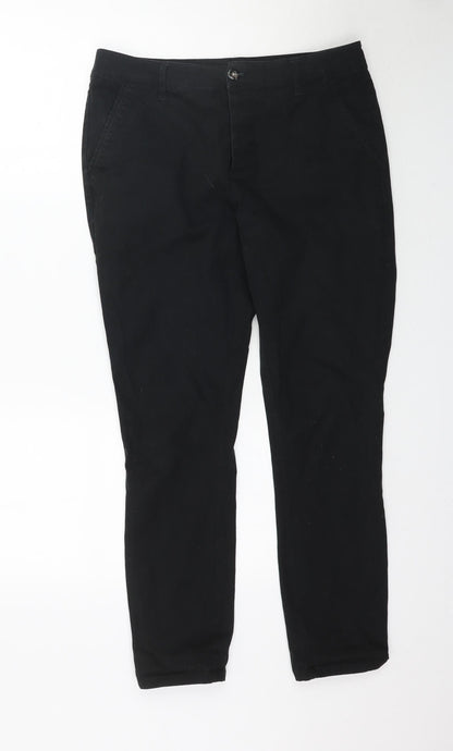 Womens UK Size 32 Preworn Regular Fit Skinny Black Jeans