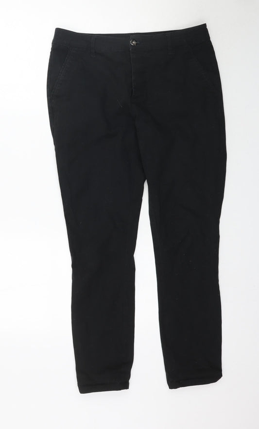 Womens UK Size 32 Preworn Regular Fit Skinny Black Jeans