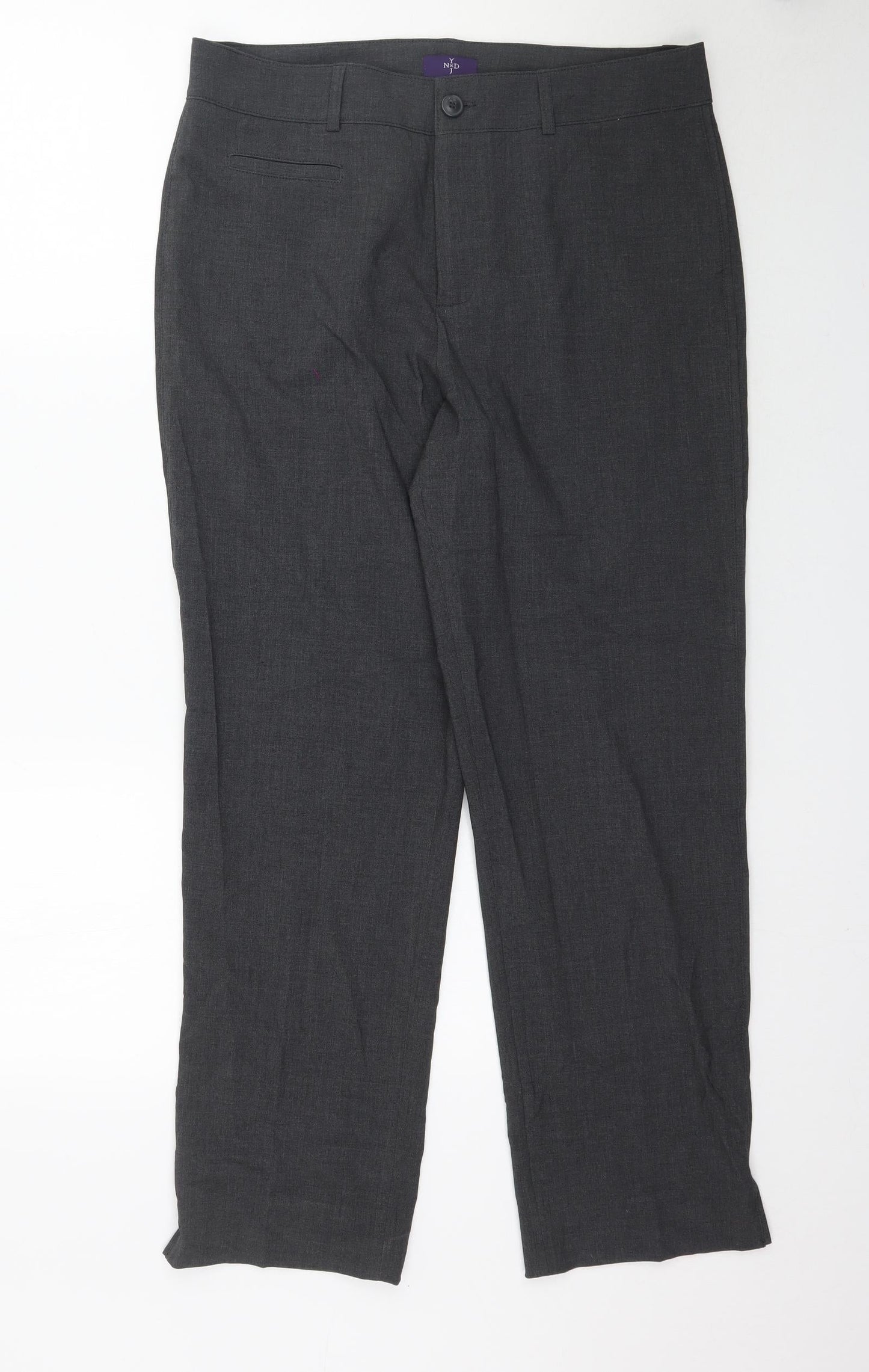 Womens UK Size 8 Preworn Regular Fit  Grey Trousers
