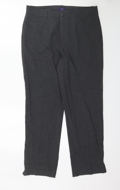 Womens UK Size 8 Preworn Regular Fit  Grey Trousers