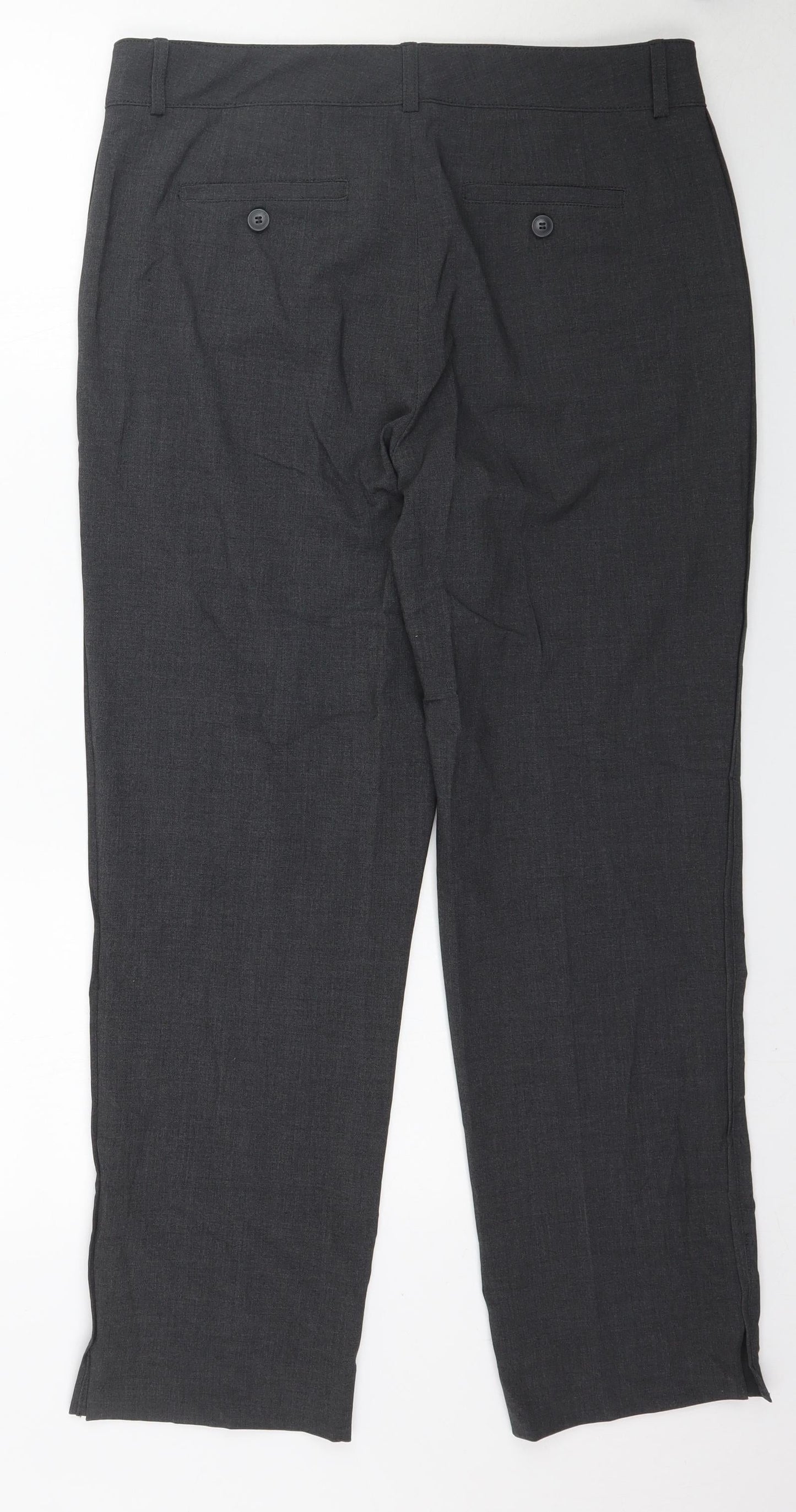 Womens UK Size 8 Preworn Regular Fit  Grey Trousers