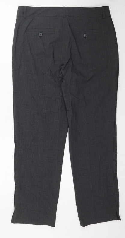 Womens UK Size 8 Preworn Regular Fit  Grey Trousers