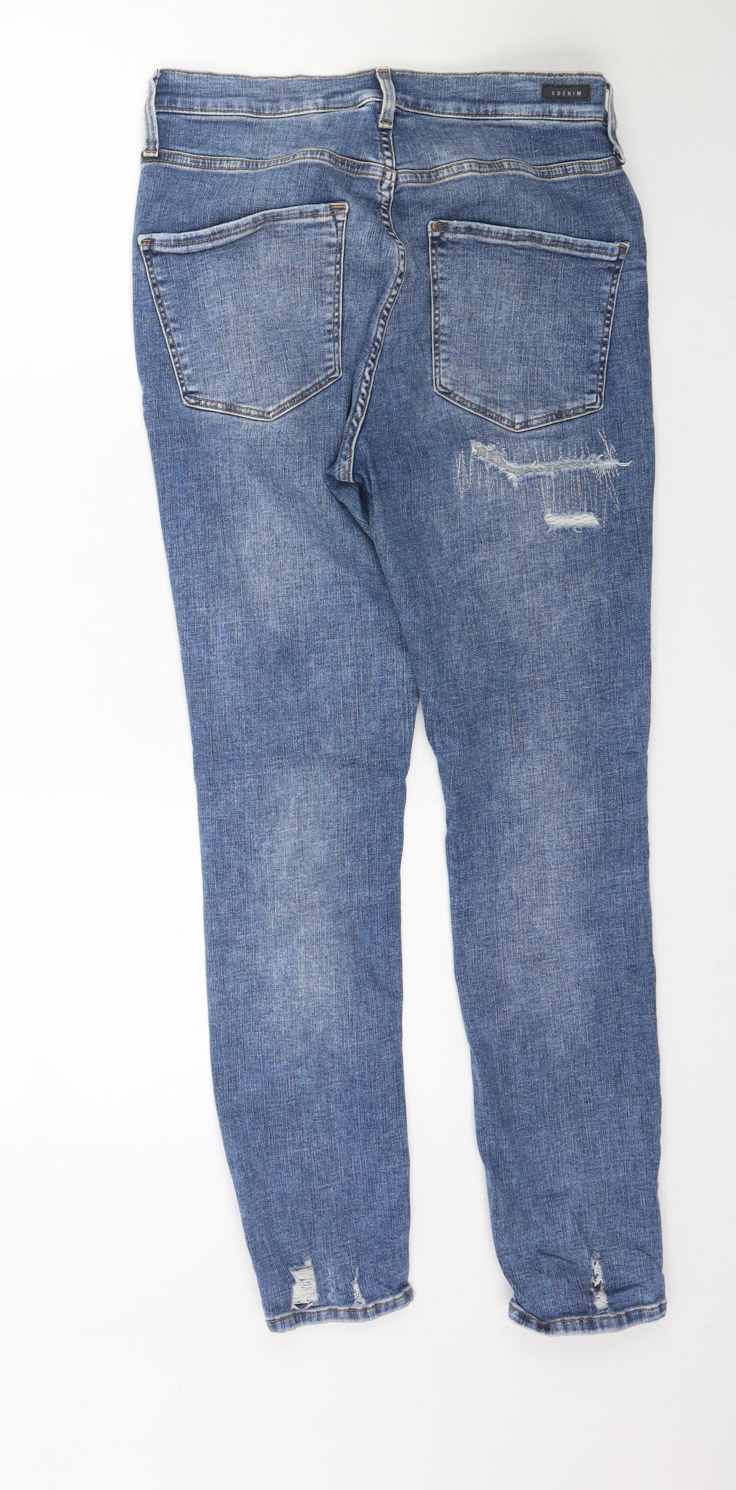 & Denim Womens Blue  Denim Skinny Jeans Size 30 in L29 in