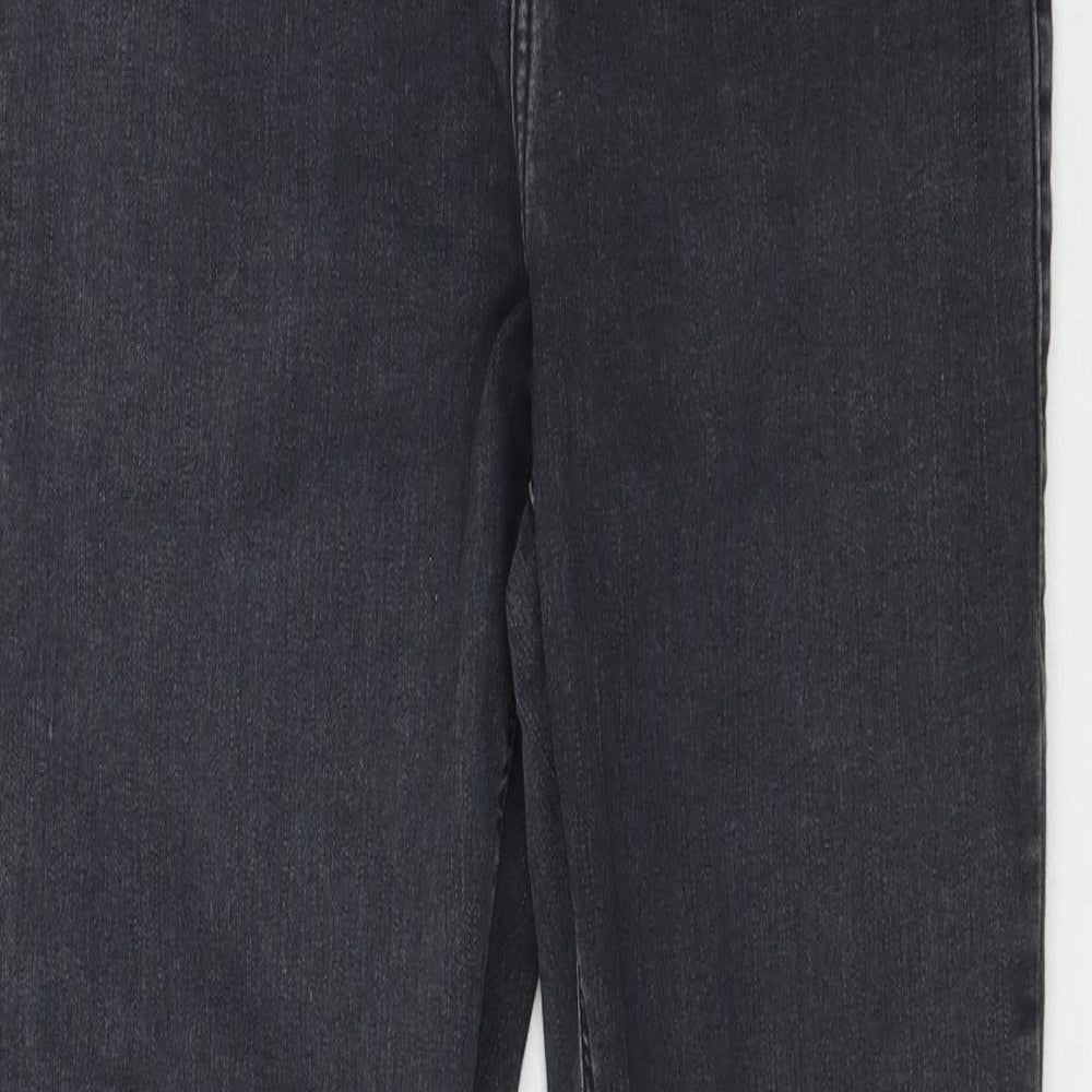 Topshop Womens Black  Denim Skinny Jeans Size 32 L28 in