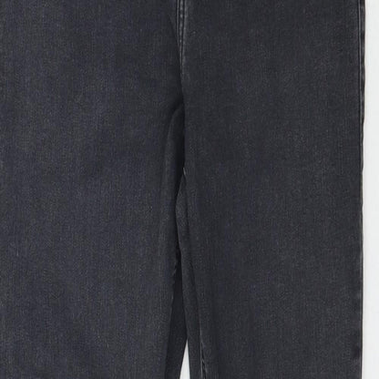 Topshop Womens Black  Denim Skinny Jeans Size 32 L28 in