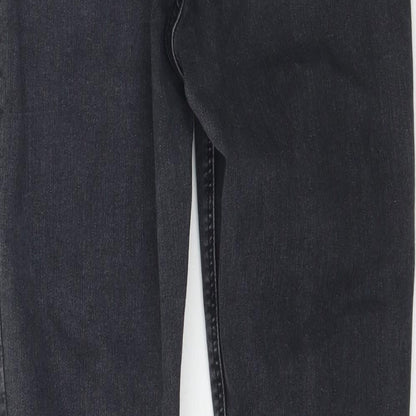 Topshop Womens Black  Denim Skinny Jeans Size 32 L28 in