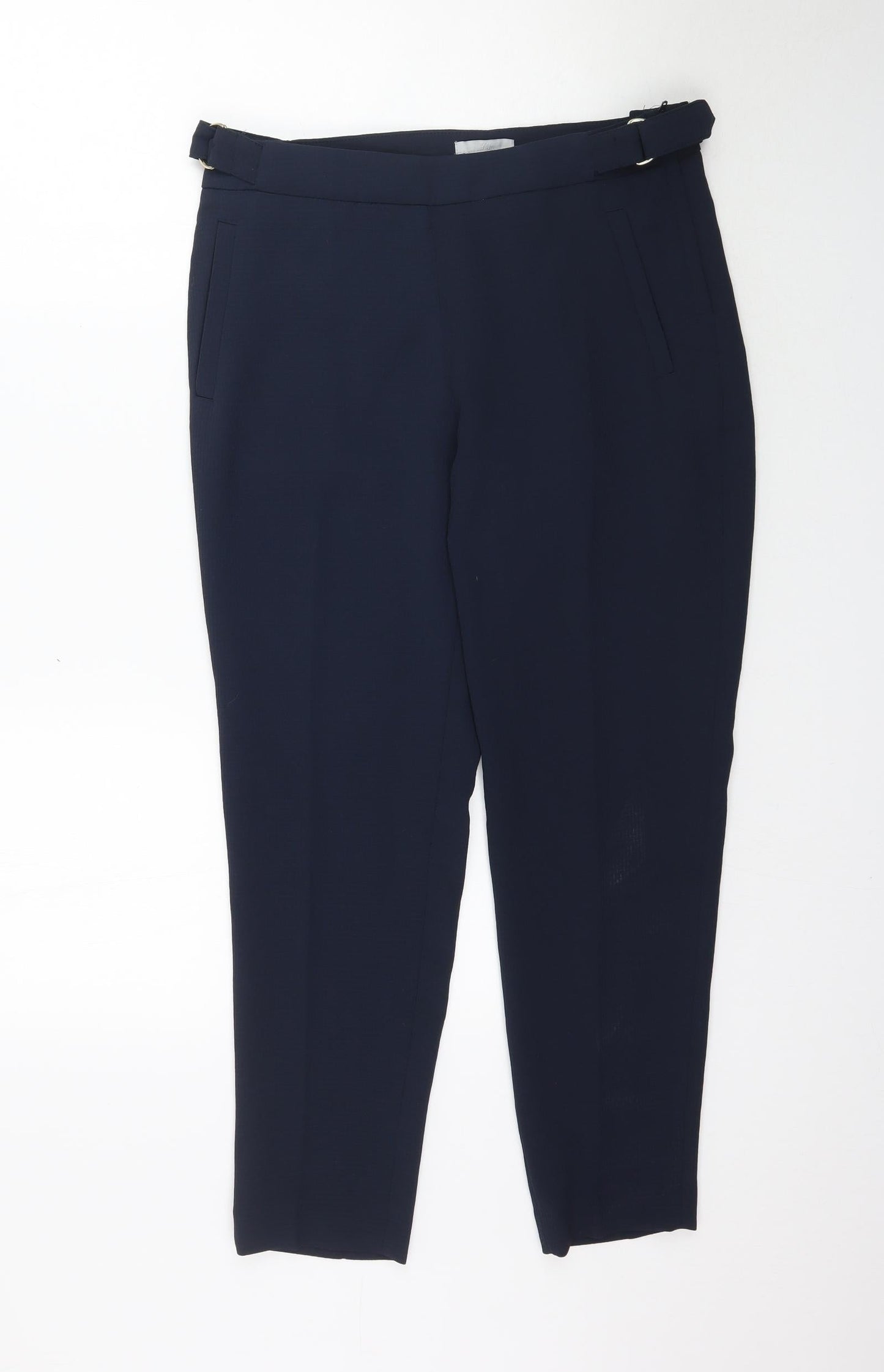 Womens UK Size 10 H&M Regular Fit  Blue Trousers