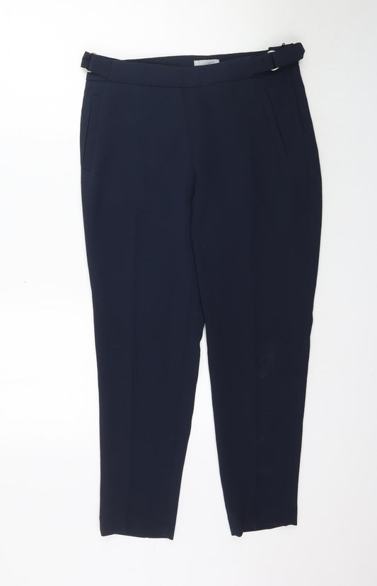 Womens UK Size 10 H&M Regular Fit  Blue Trousers