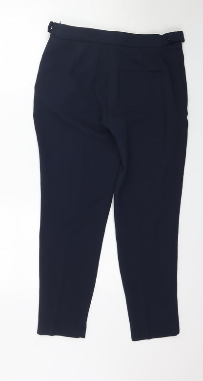 Womens UK Size 10 H&M Regular Fit  Blue Trousers