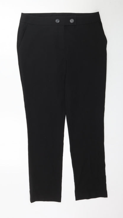 Womens UK Size 12 By Very Regular Fit  Black Trousers