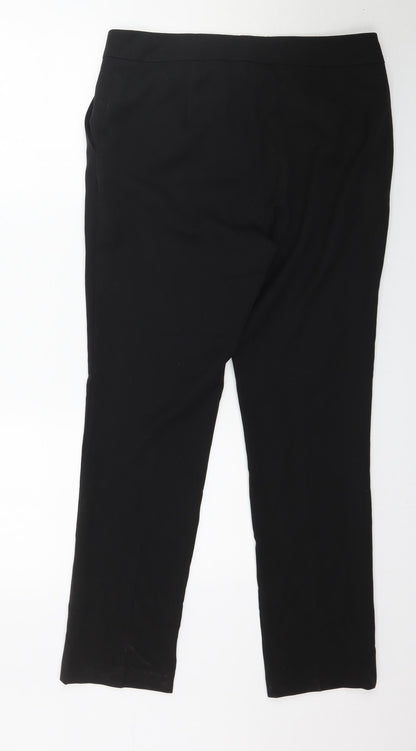 Womens UK Size 12 By Very Regular Fit  Black Trousers