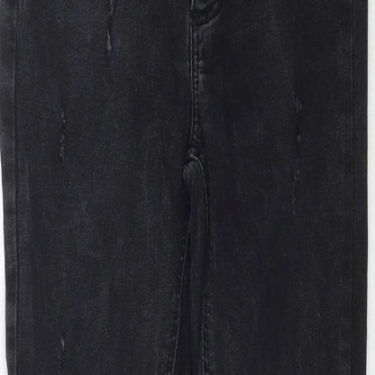 Denim Co. Womens Black  Denim Skinny Jeans Size 4 L25 in