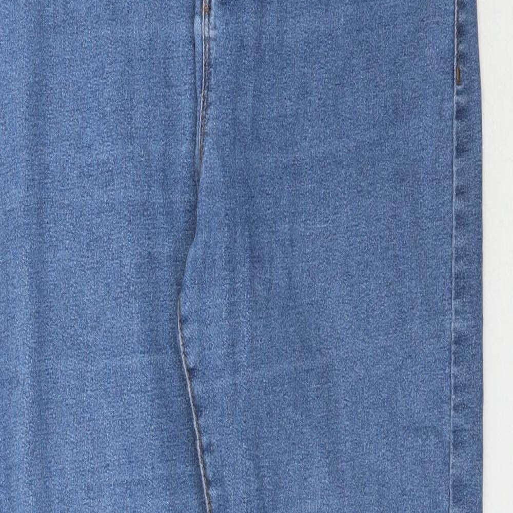 Denim Co. Womens Blue  Denim Skinny Jeans Size 12 L28 in