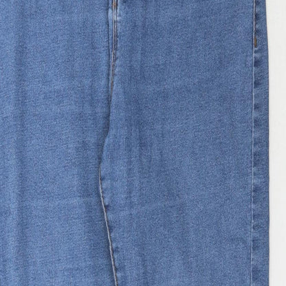 Denim Co. Womens Blue  Denim Skinny Jeans Size 12 L28 in