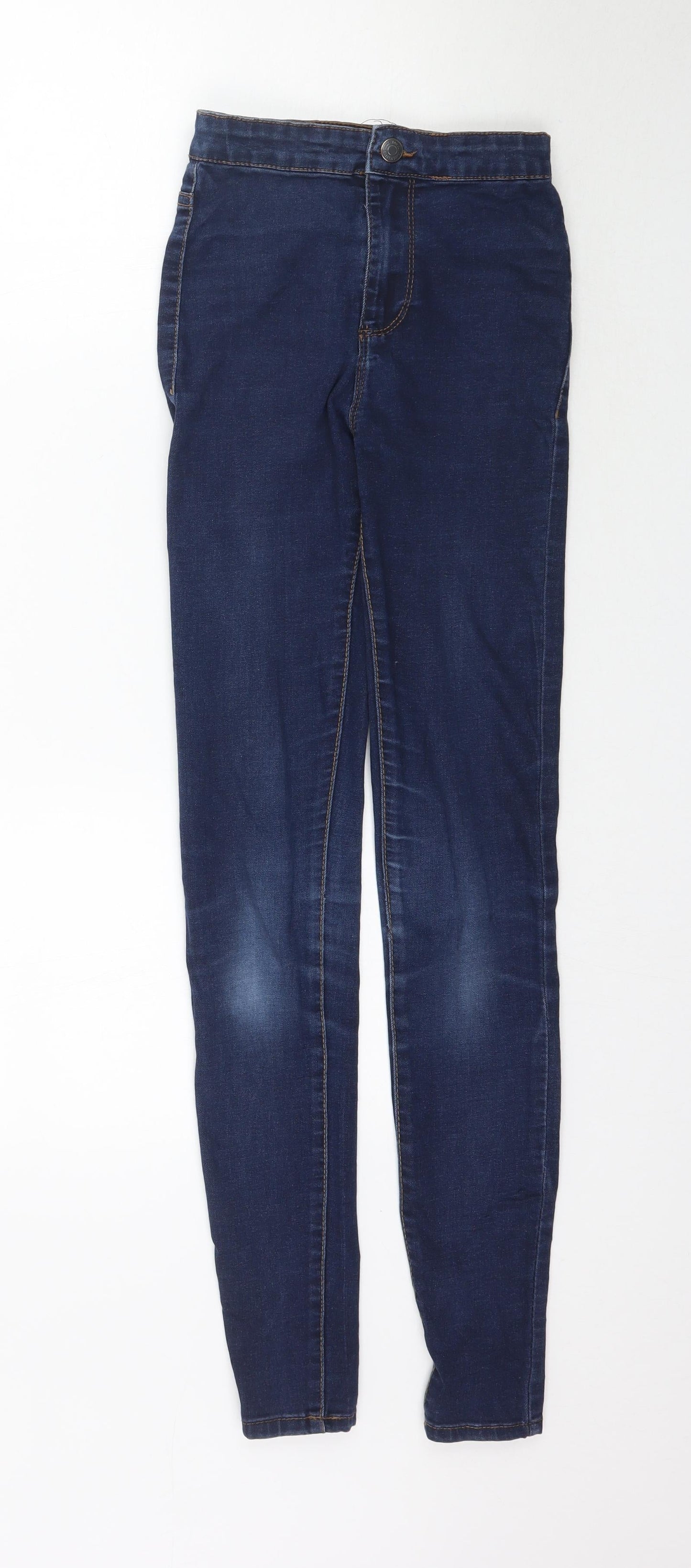 Denim Co. Womens Blue  Denim Skinny Jeans Size 4 L30 in