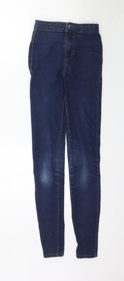Denim Co. Womens Blue  Denim Skinny Jeans Size 4 L30 in
