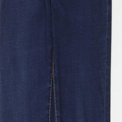 Denim Co. Womens Blue  Denim Skinny Jeans Size 4 L30 in